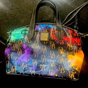 Dooney & Bourke paint splatter purse with strap brand new